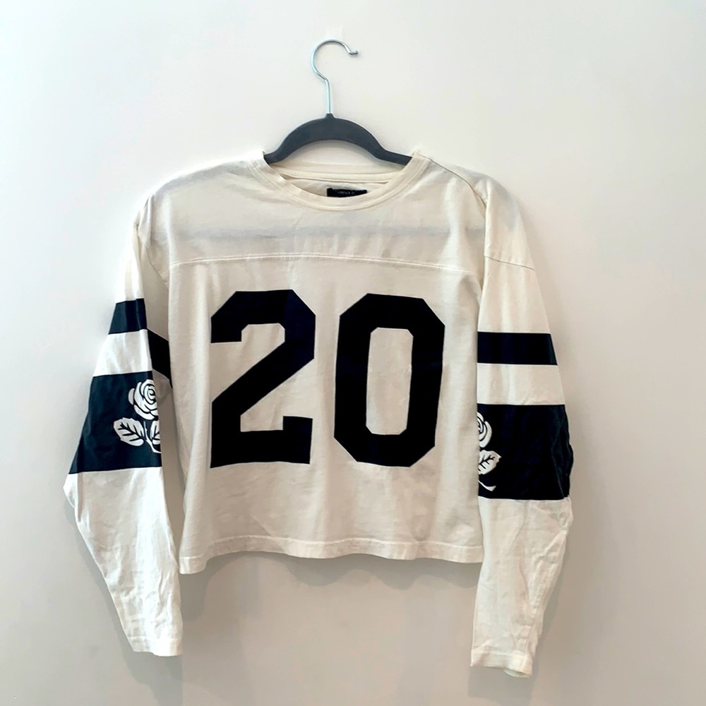 Black and white long sleeve.